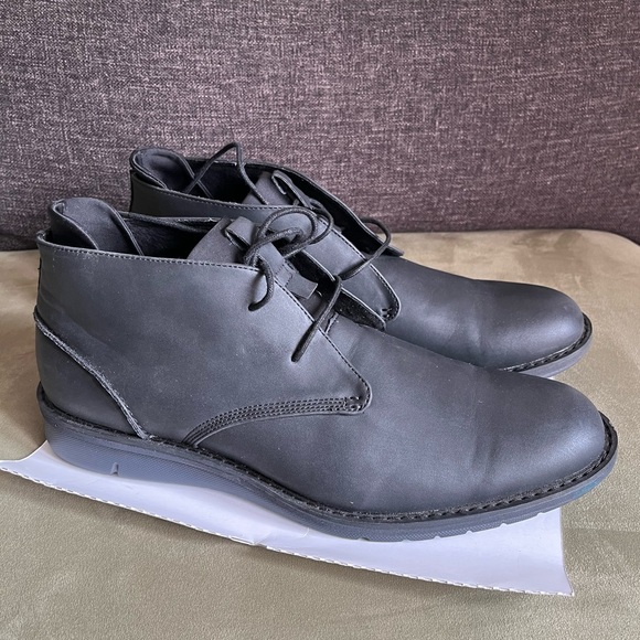 Kenneth Cole Techni Cole Mens Oxford Boot Shoes Black 11 - Picture 3 of 14